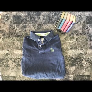 Men’s Medium A&F Blue Polo